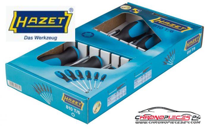 Achat de HAZET 810T/6 Jeu de tournevis Torx 6 pièces pas chères