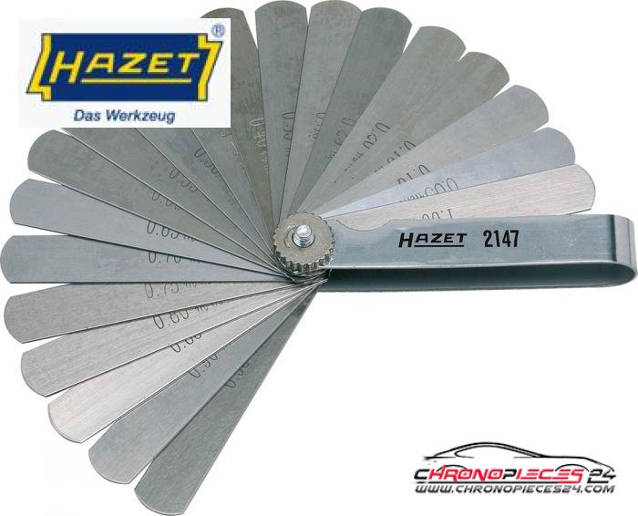 Achat de HAZET 2147 Jeu de jauges d'épaisseur 20 pièces 0.05 - 1 mm Longueur: 106 mm pas chères