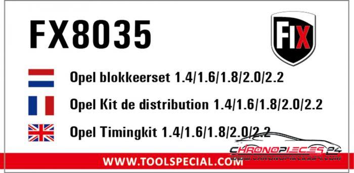 Achat de Q-FIX FX8035 Kit d'outils de distribution Opel pas chères