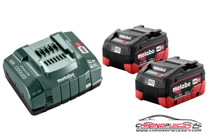 Achat de METABO 685122000 Kit de base batterie 2 x 5,5 Ah + chargeur pas chères