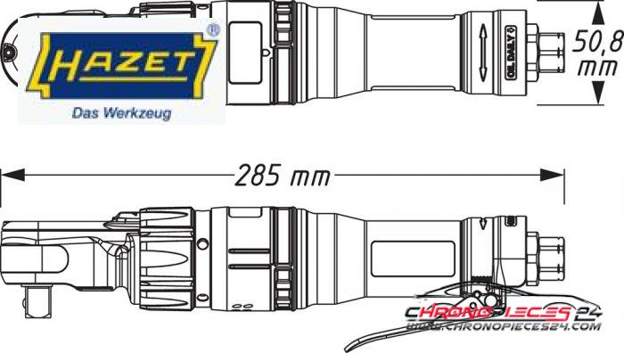 Achat de HAZET 9022-360 Clé à cliquet 1/2 " 81,5 / 120 Nm pas chères