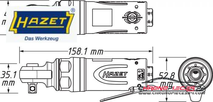 Achat de HAZET 9021SR-1 Clé à cliquet 3/8 " 68 Nm pas chères