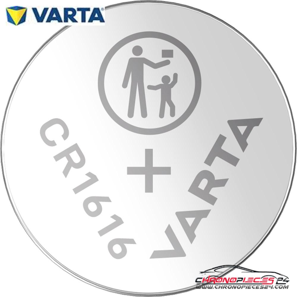 Achat de VARTA CR1616 Pile bouton Lithium CR1616 pas chères