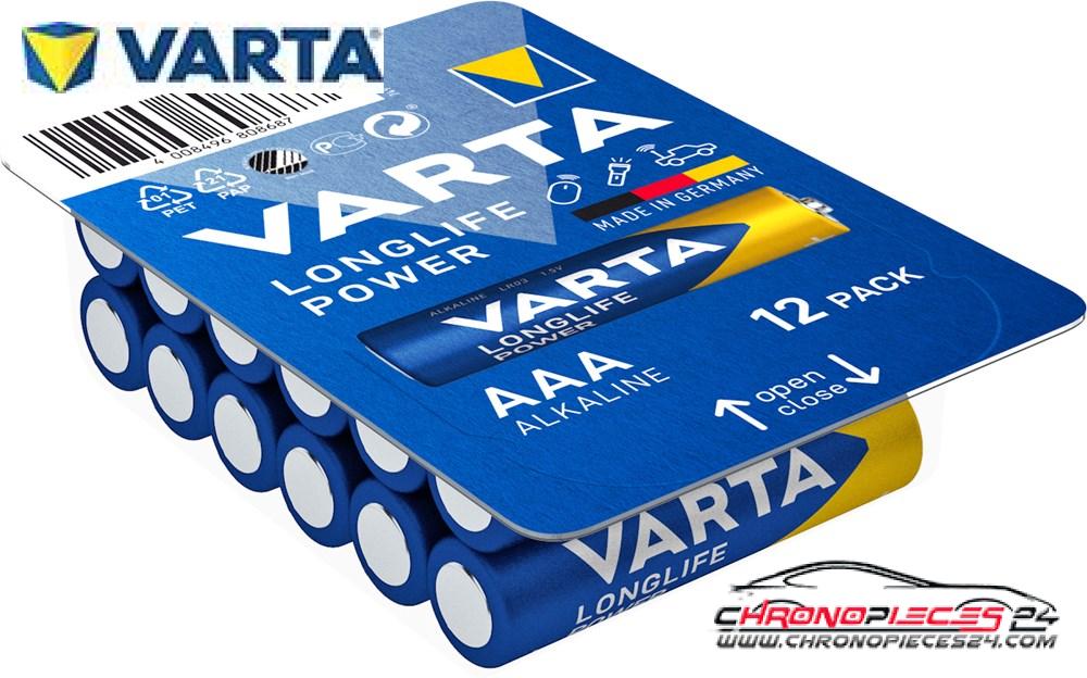 Achat de VARTA LR03/12 LP Pile longue AAA Longlife Power 12p. pas chères