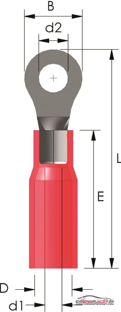 Achat de TIREX D08638/5 Cosse ronde étanche à l'eau M8 / 0,5 ~ 1,5 mm² 5p. pas chères