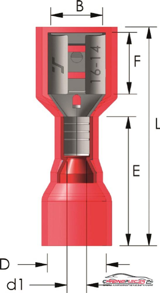 Achat de TIREX D08541/5 Cosse clip rétractable étanche à l'eau 0,5 ~ 1,5 mm² 5p. pas chères