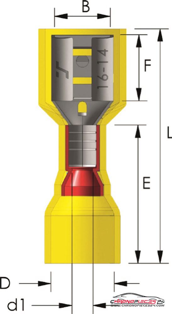 Achat de TIREX D08543/5 Cosse clip rétractable étanche à l'eau 4 ~ 6 mm² 5p. pas chères