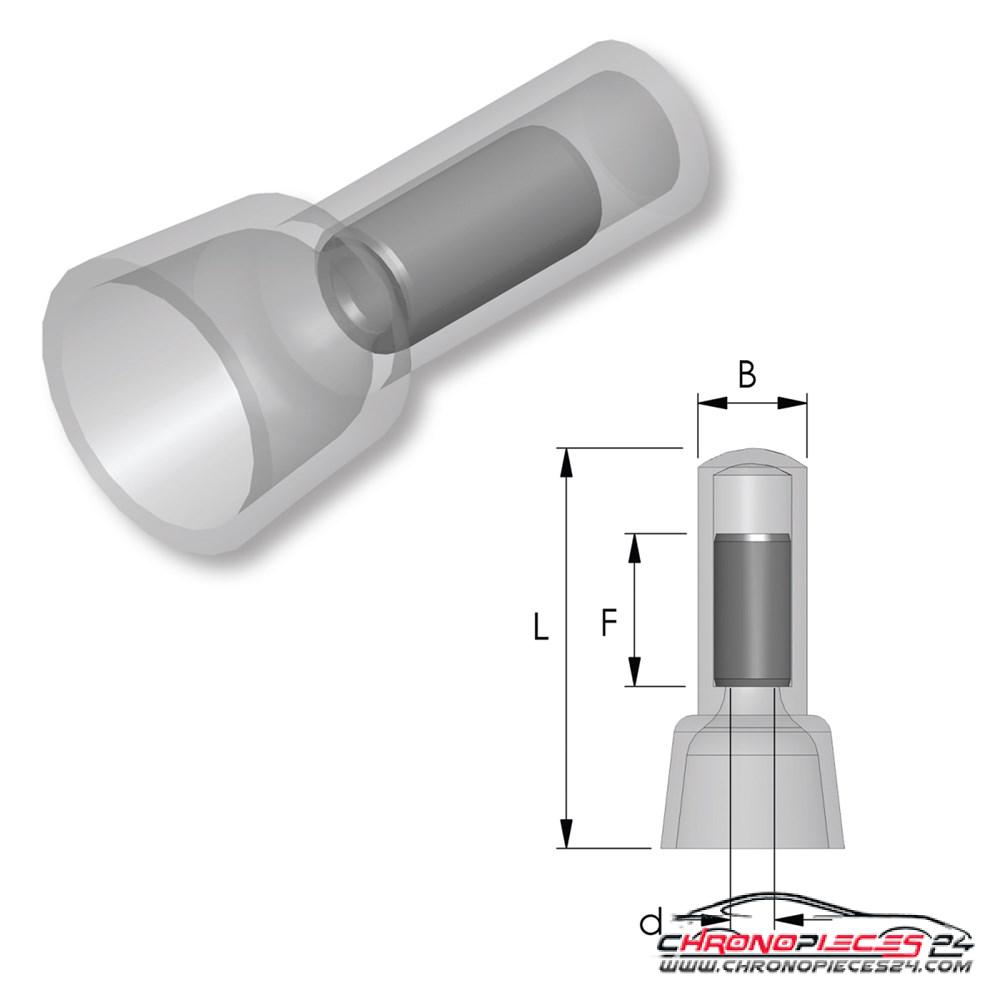 Achat de TIREX D08300/5 Embout de câble fermé 0,5 ~ 1,5 mm² 5p. pas chères