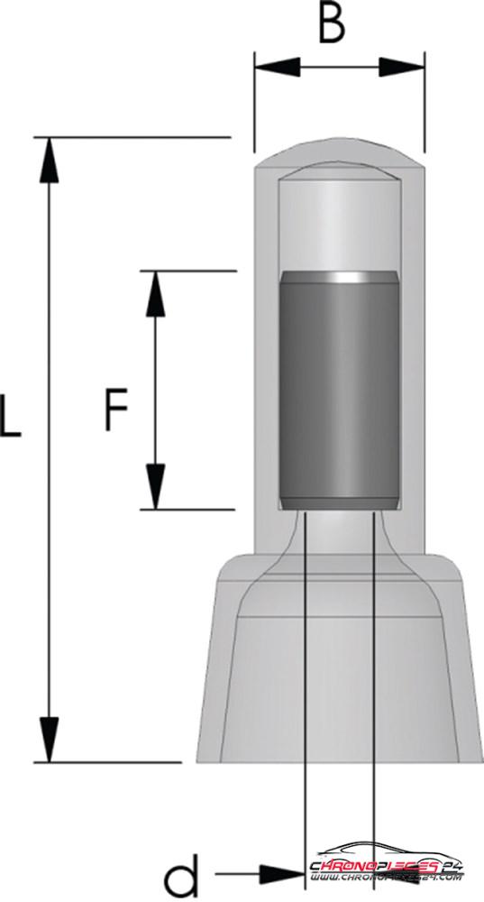 Achat de TIREX D08300/5 Embout de câble fermé 0,5 ~ 1,5 mm² 5p. pas chères