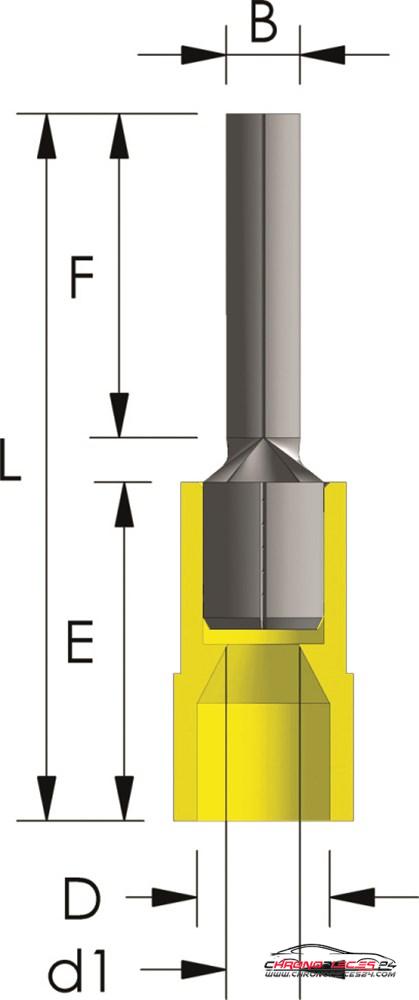 Achat de TIREX D08109/5 Embout de fil Nylon 4 ~ 6 mm² 5p. pas chères