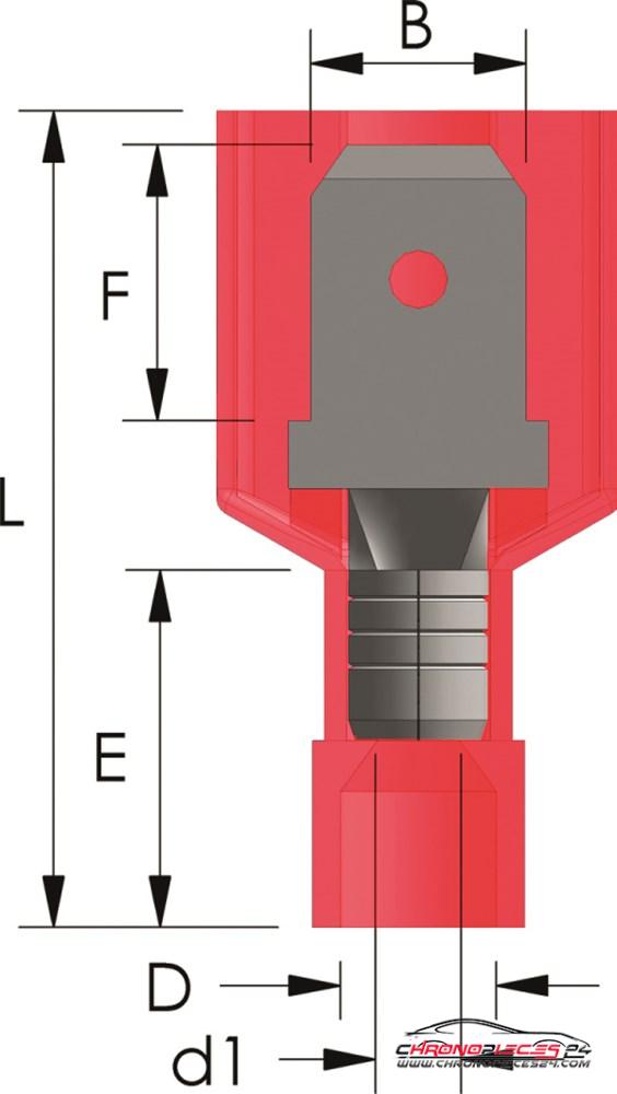 Achat de TIREX D08136/5 Fiche plate Nylon 0,5 ~ 1,5 mm² 5p. pas chères