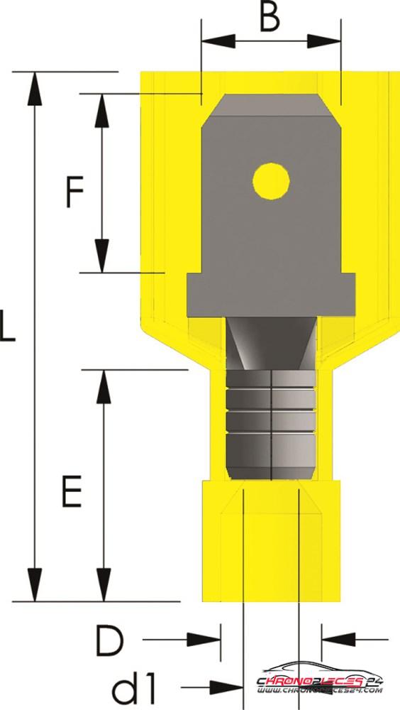 Achat de TIREX D08137/5 Fiche plate Nylon 4 ~ 6 mm² 5p. pas chères