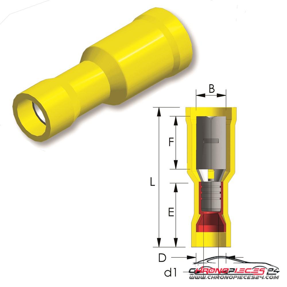 Achat de TIREX D08082/5 Douille fiche ronde PVC Easy Entry 4 ~ 6 mm² B=4,9 mm 5p. pas chères