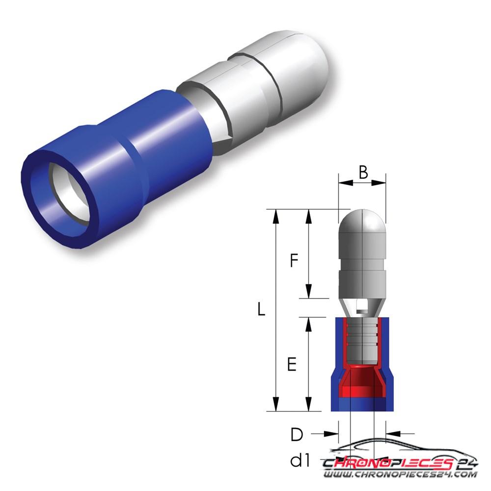 Achat de TIREX D08108/5 Fiche ronde PVC Easy Entry 1,5 ~ 2,5 mm² B=4 mm 5p. pas chères