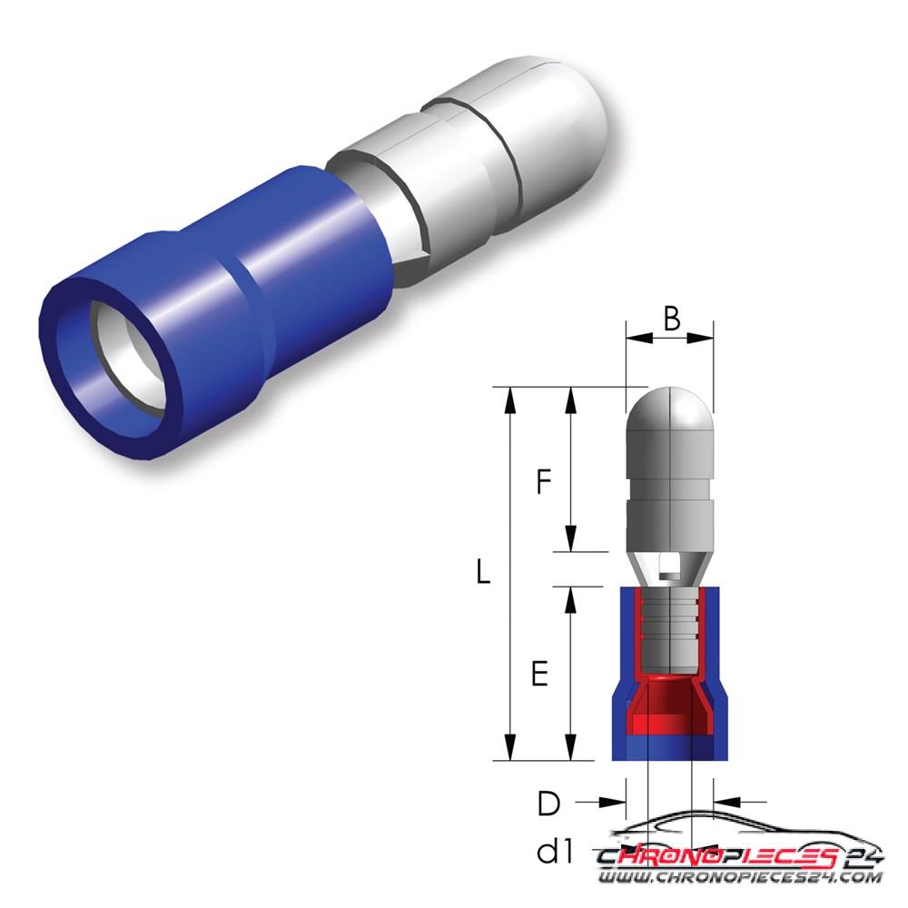 Achat de TIREX D08042/5 Fiche ronde PVC Easy Entry 1,5 ~ 2,5 mm² B=5 mm 5p. pas chères