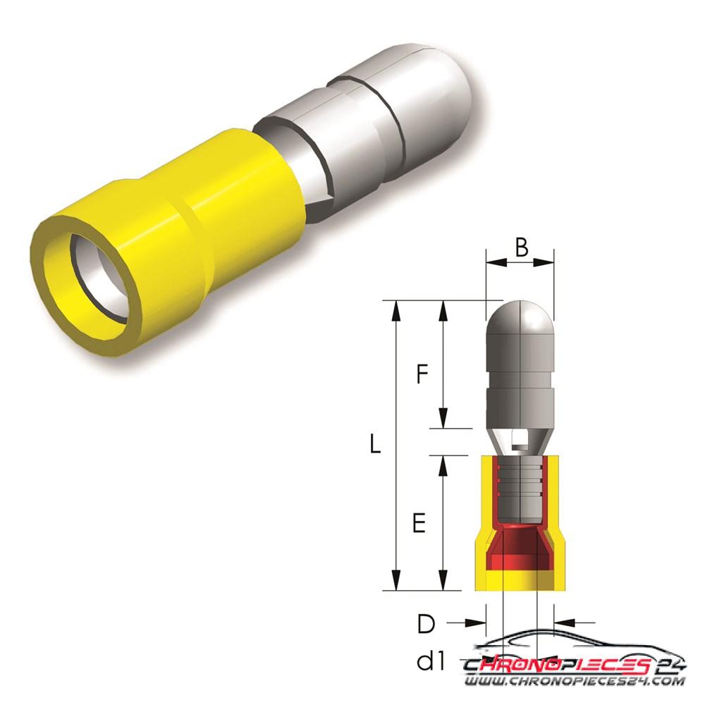 Achat de TIREX D08083/5 Fiche ronde PVC Easy Entry 4 ~ 6 mm² B=5 mm 5p. pas chères