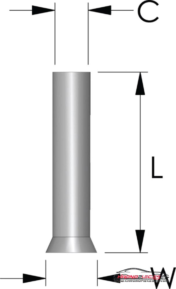 Achat de TIREX D08520/5 Embout de câble non isolé 0,25 mm² 5p. pas chères