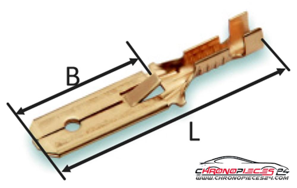 Achat de TIREX D08080/5 Cosse plate non isolée 0,5 ~ 1,0 mm² 5p. pas chères