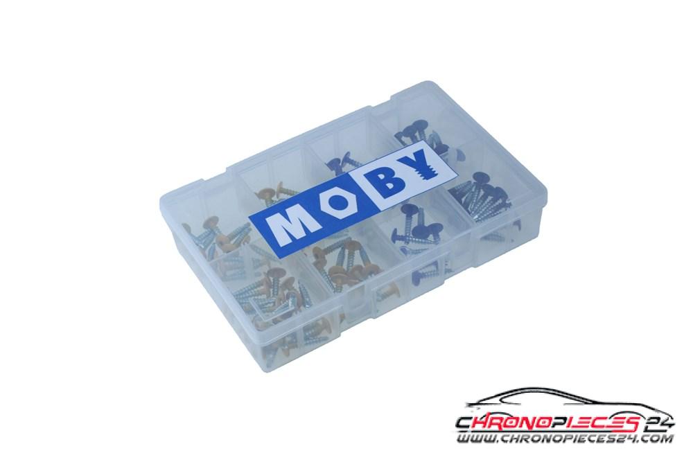 Achat de MOBY 999-705001/1 Assortiment de vis de plaque d'immatriculation antivol 50 pièces pas chères