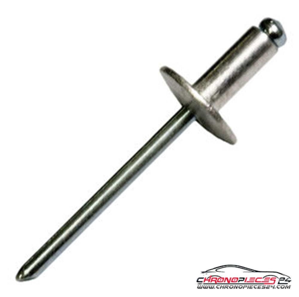 Achat de MOBY 502-482516/20 Rivet aveugle à tête large aluminium/acier 4,8 mm 19,0 - 21,0 mm 20st. blister pas chères