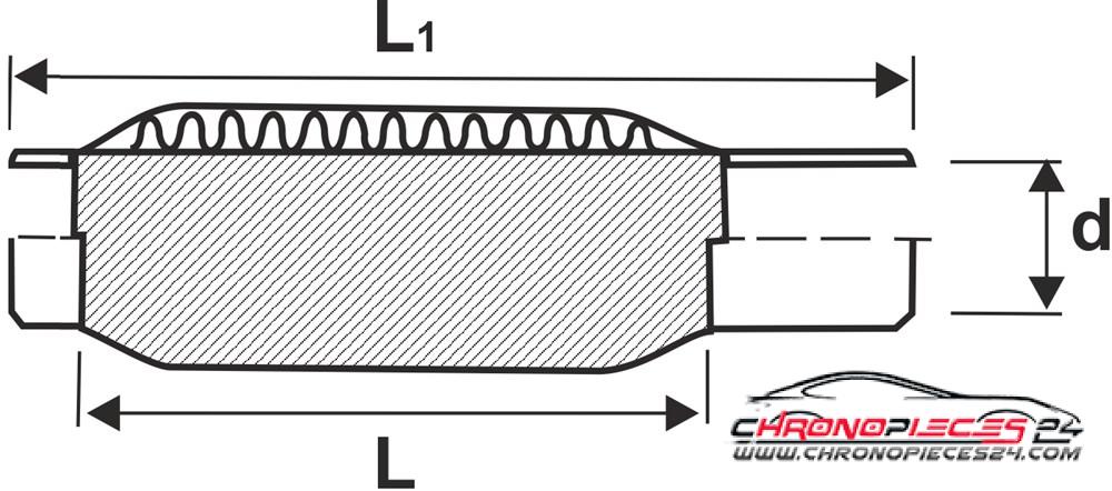 Achat de ROMAX 883118 Pièce flexible Hardflex 45,5 mm / 127 mm pas chères