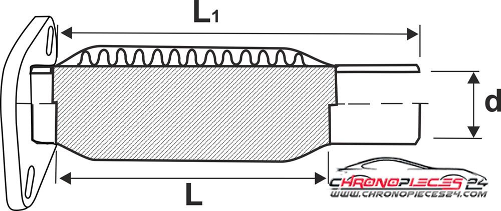 Achat de ROMAX 883122 Pièce flexible Hardflex 46,5 mm / 125 mm pas chères