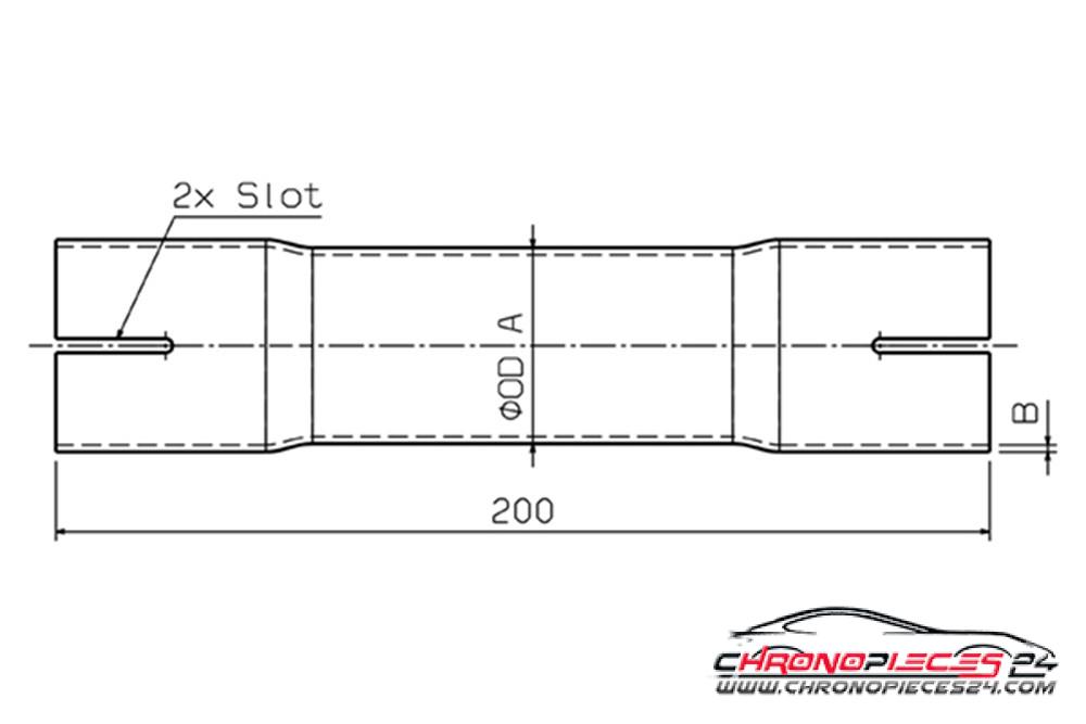 Achat de ROMAX 853038 Raccord pour tuyau d'échappement 38 x 200 mm pas chères