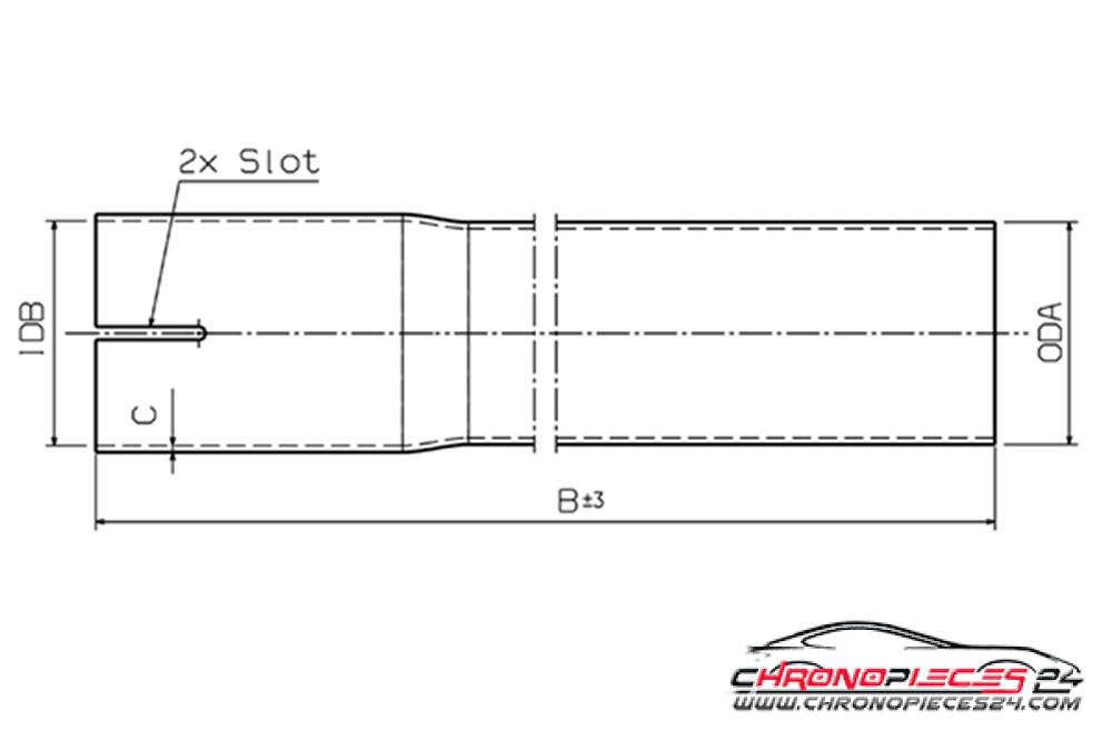 Achat de ROMAX 863035 Rallonge de tuyau d'échappement 35x500 mm pas chères