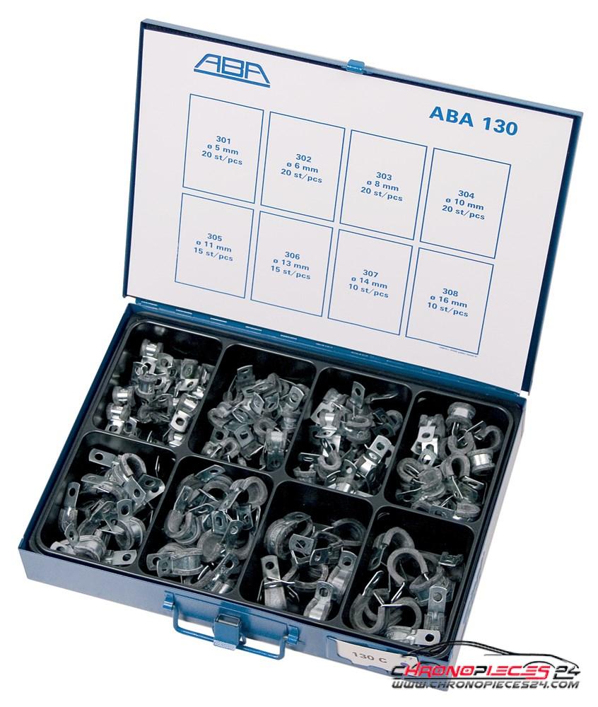 Achat de ABA AA 130 Assortiment de colliers pour conduite 130 pièces pas chères