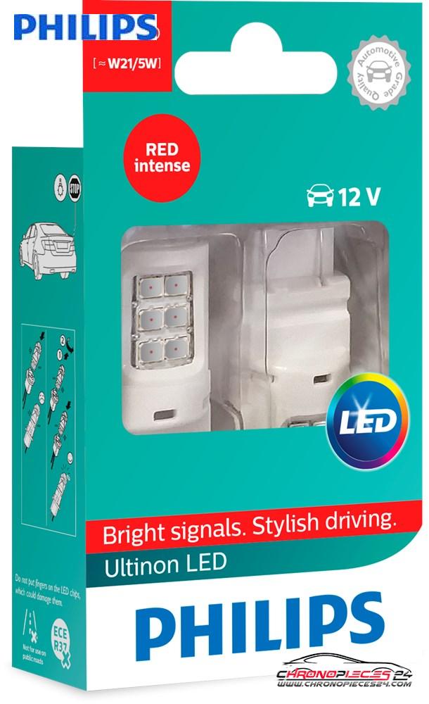 Achat de PHILIPS 11066ULRX2 Feu stop/arrière LED 12 V W21/5W rouge pas chères