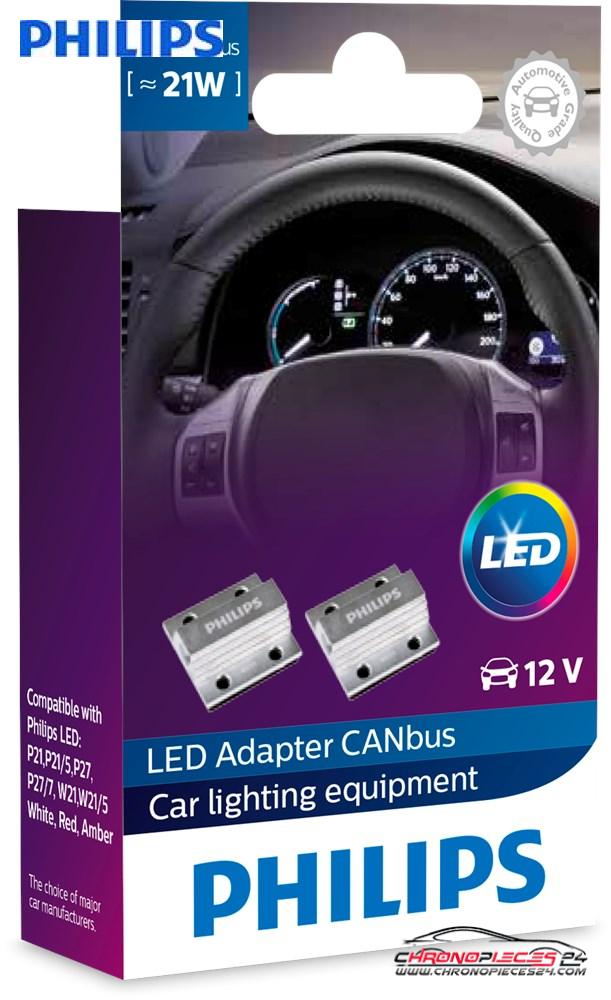 Achat de PHILIPS 18957X2 Adaptateur LED de CANBUS P21, P21/5, P27, P27/7, W21, W21/5 pas chères