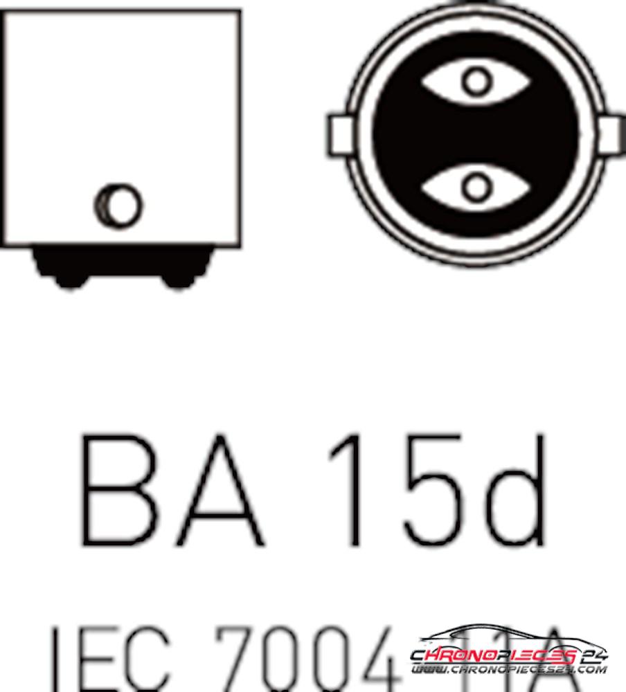 Achat de NEGLIN N 11369 Lampe stop/signalisation 12V P21W BA15d 10p. Boîte pas chères