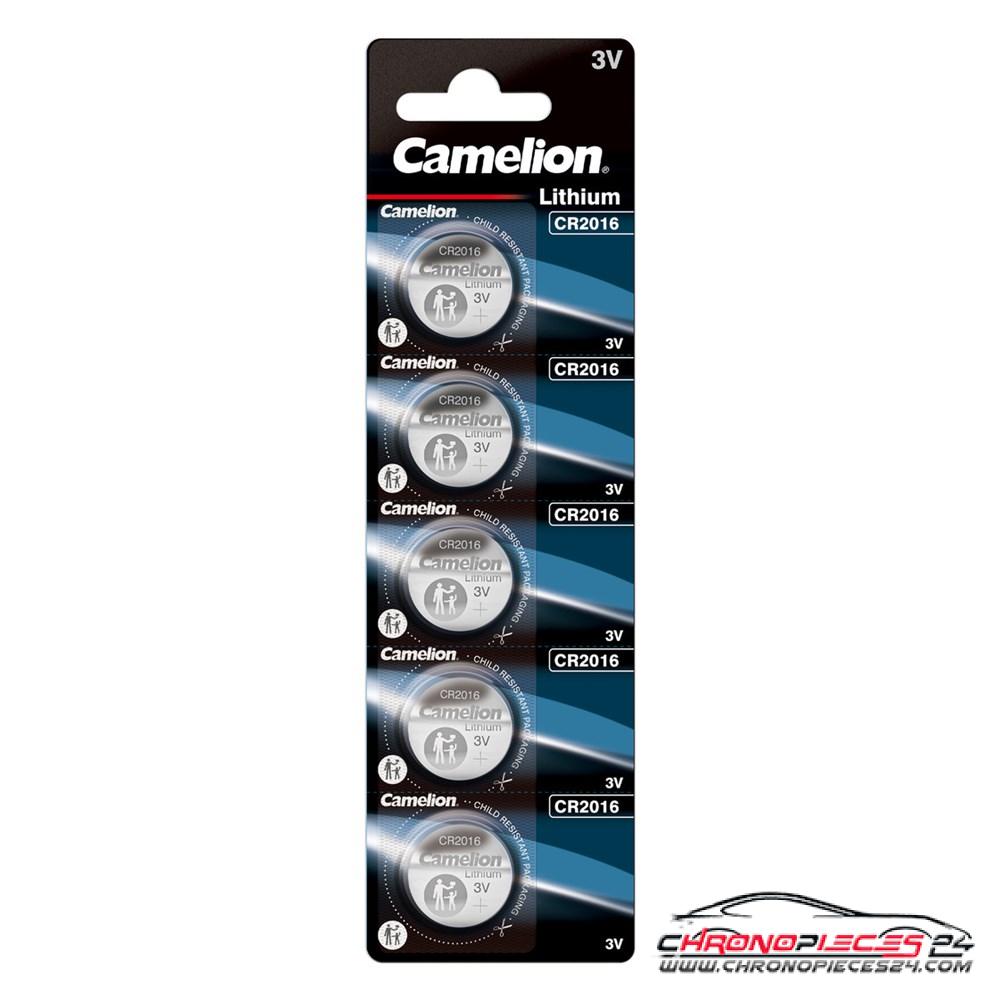 Achat de CAMELION CR2016/5 C Pile bouton Lithium CR2016 pas chères