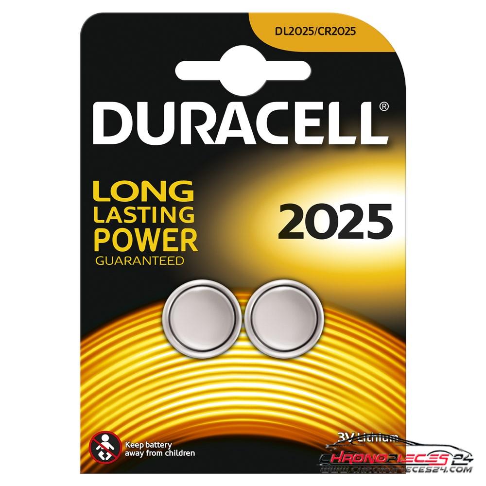 Achat de DURACE CR2025/2 D Pile bouton Lithium CR2025 pas chères