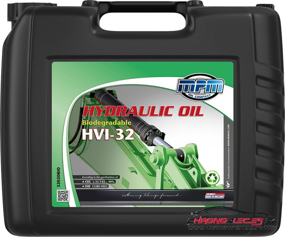 Achat de MPM 32020BIO Huile hydraulique HVI Biodegradable Hydraulic Oil HVI 32 20l Jerrycan pas chères