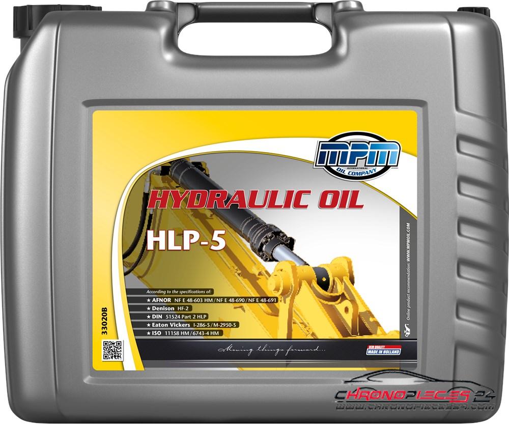 Achat de MPM 33020B Huile hydraulique HLP Hydraulic Oil HLP 5 20l Jerrycan pas chères