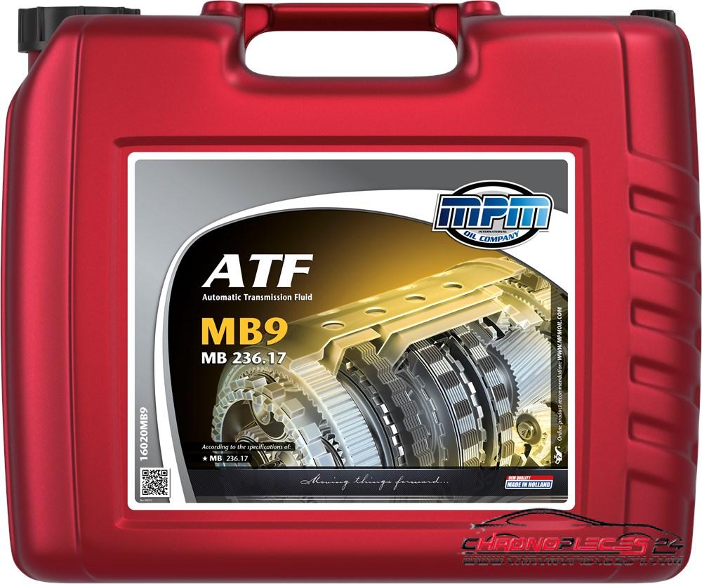 Achat de MPM 16020MB9 Huile de transmission synthétique ATF ATF MB9 MB-236.17 20l pas chères