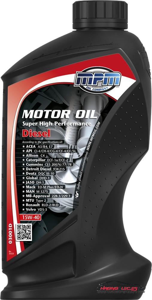 Achat de MPM 03001D Huile moteur minérale 15W40 Super High Performance Diesel 1l pas chères