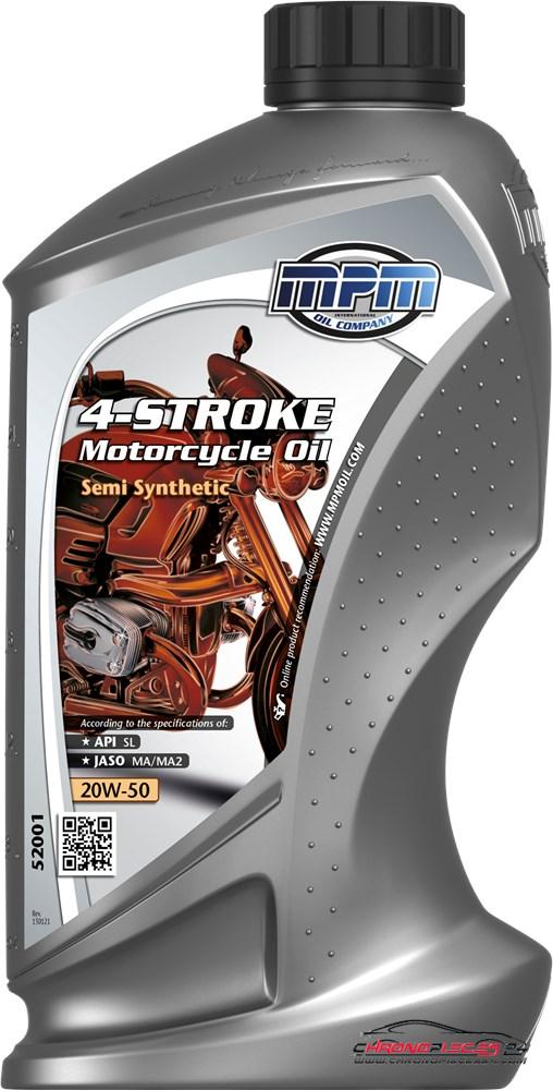 Achat de MPM 52001 Huile de motocyclette synthétique 20W50 4-Stroke Synthetic 1l pas chères