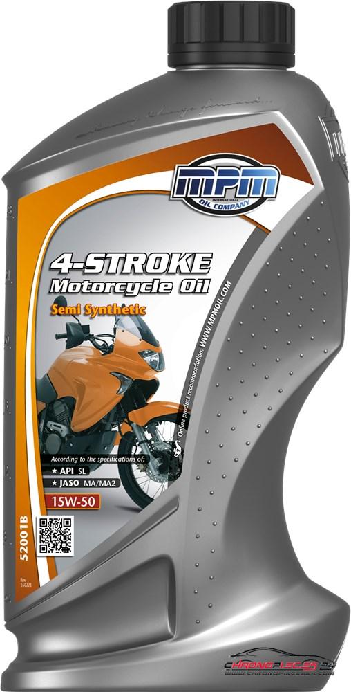 Achat de MPM 52001B Huile de motocyclette semi-synthétique 15W50 4-Stroke Semi Synthetic 1l pas chères