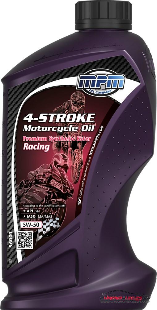 Achat de MPM 56001 Huile de motocyclette synthétique 5W50 4-Stroke Premium Synthetic Racing 1l pas chères