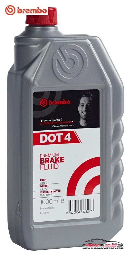 Achat de BREMBO L 04 010 Liquide de frein DOT-4 1l pas chères