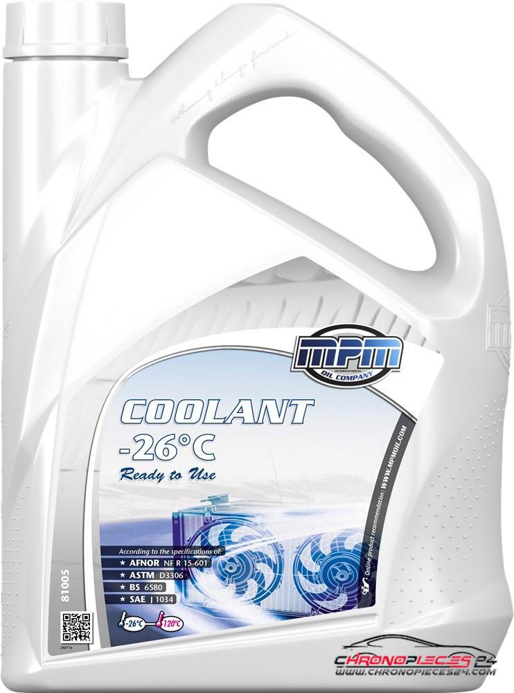 Achat de MPM 81005 Liquide de refroidissement Coolant -26°C Ready to Use 5l Jerrycan pas chères