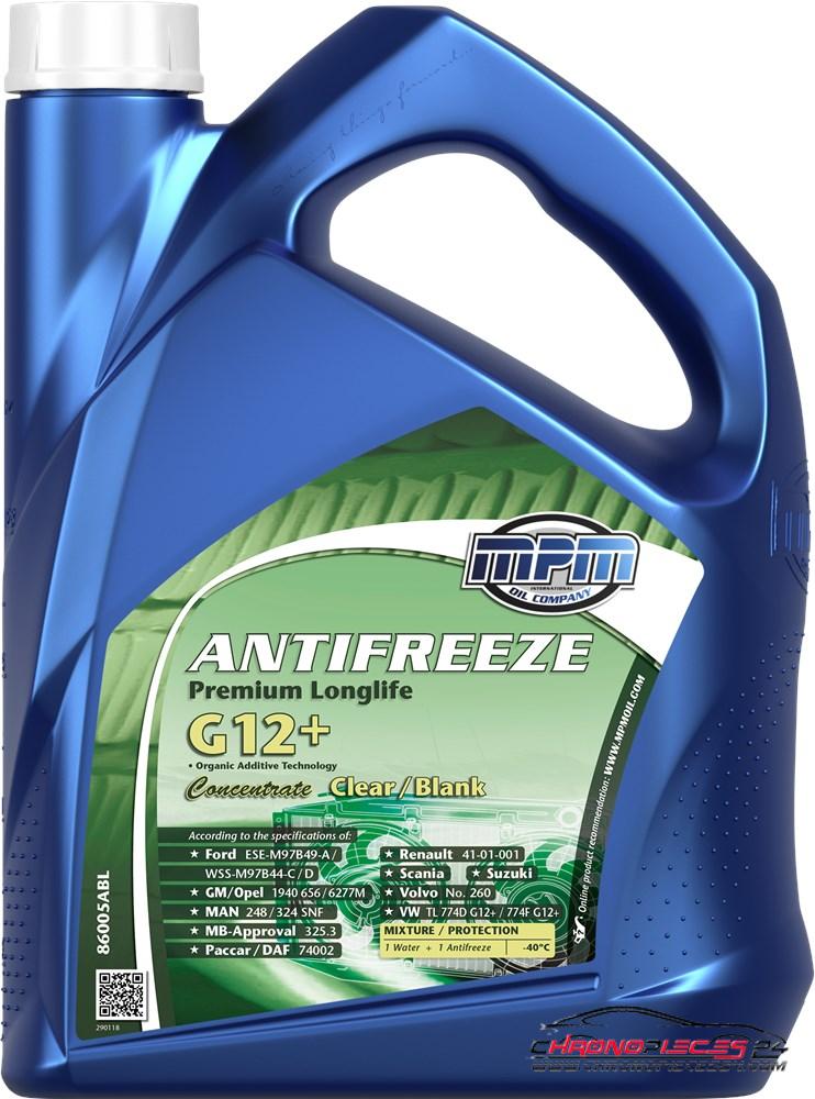 Achat de MPM 86005ABL Antigel Antifreeze Premium Longlife G12+ Concentrate Clear / Blank 5l Jerrycan pas chères