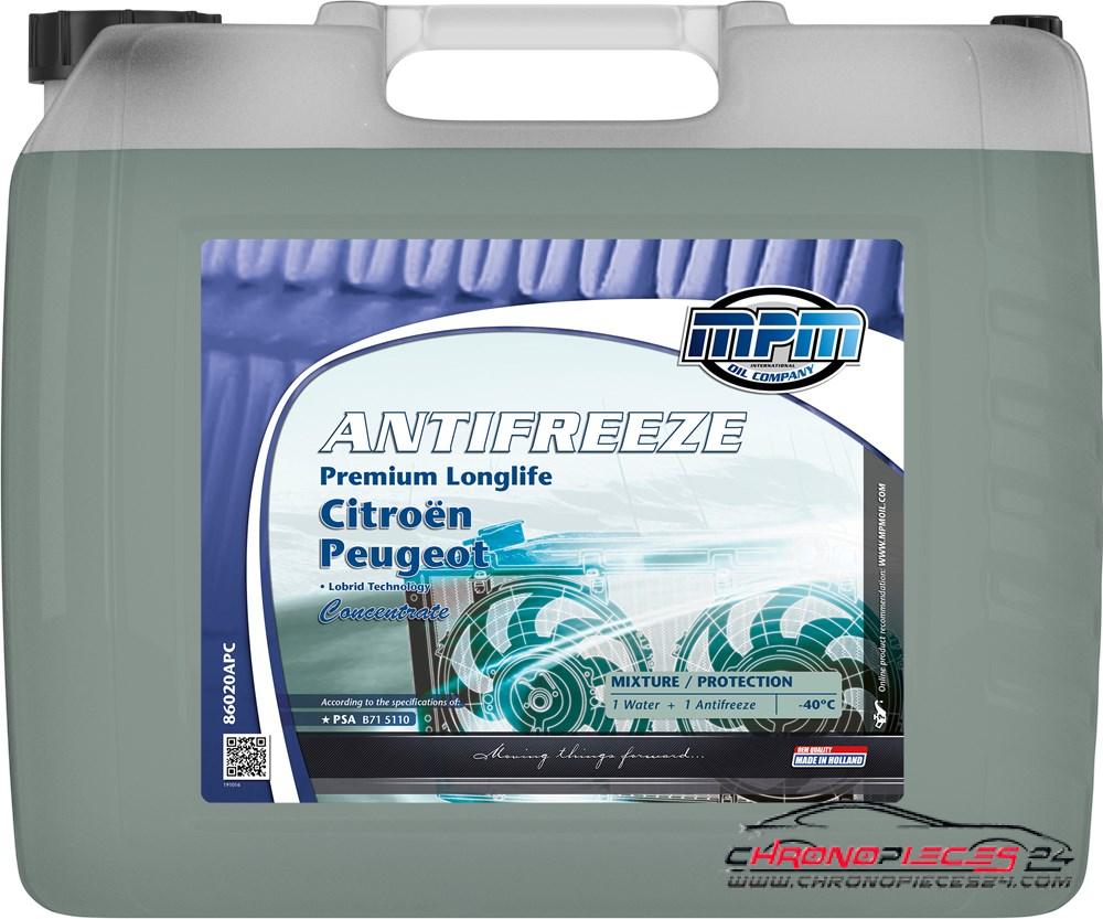 Achat de MPM 86020APC Antigel Antifreeze Premium Longlife Citroën / Peugeot concentrate 20l Jerrycan pas chères