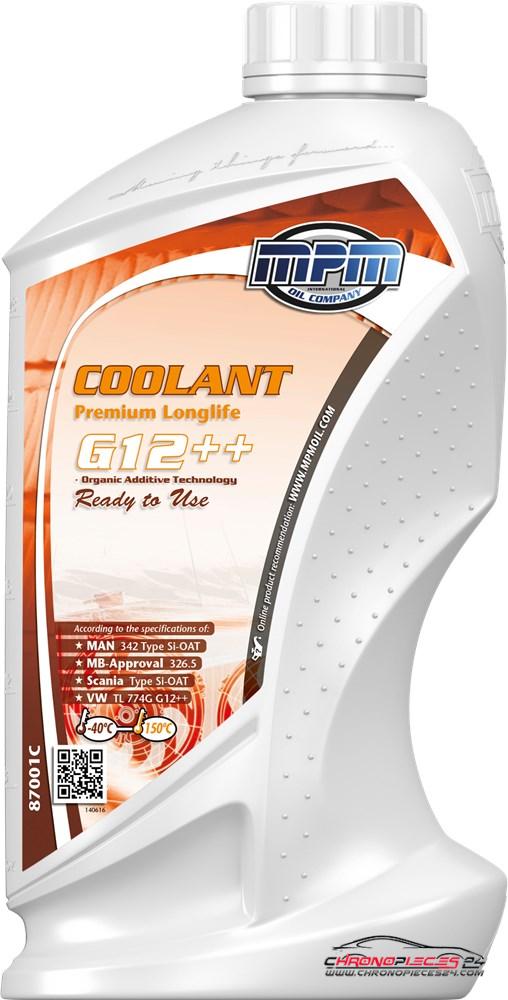 Achat de MPM 87001C Liquide de refroidissement Coolant Premium Longlife -40°C G12++ Ready to Use 1l Flacon pas chères