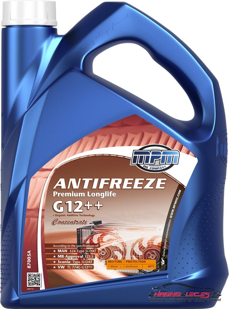 Achat de MPM 87005A Antigel Antifreeze Premium Longlife G12++ Concentrate 5l Jerrycan pas chères