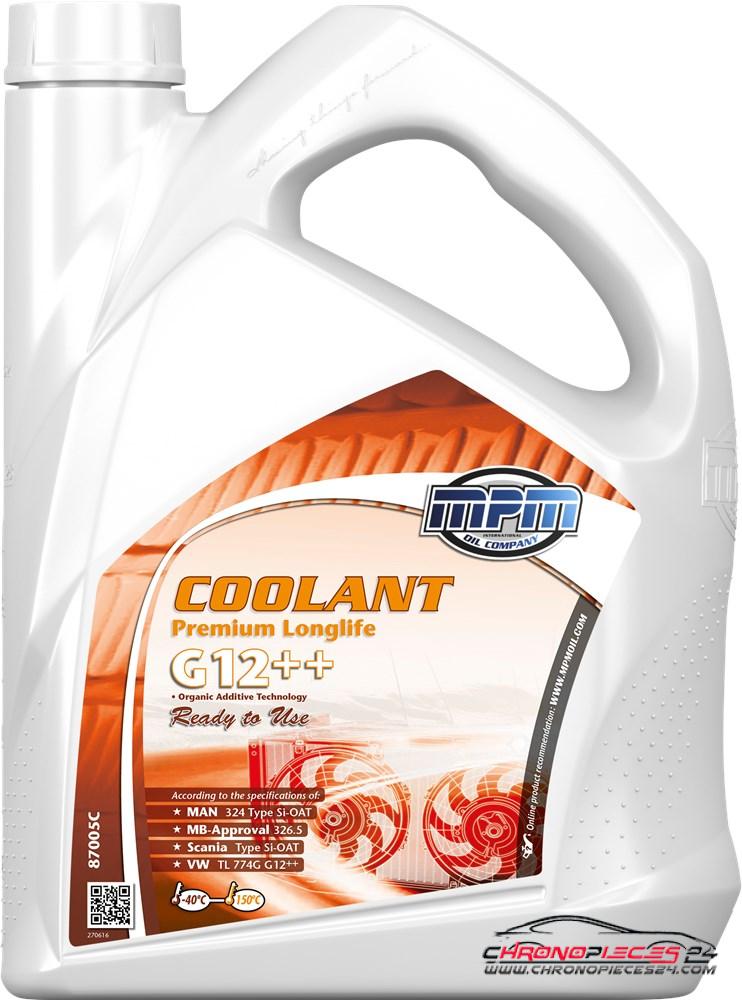 Achat de MPM 87005C Liquide de refroidissement Coolant Premium Longlife -40°C G12++ Ready to Use 5l Jerrycan pas chères