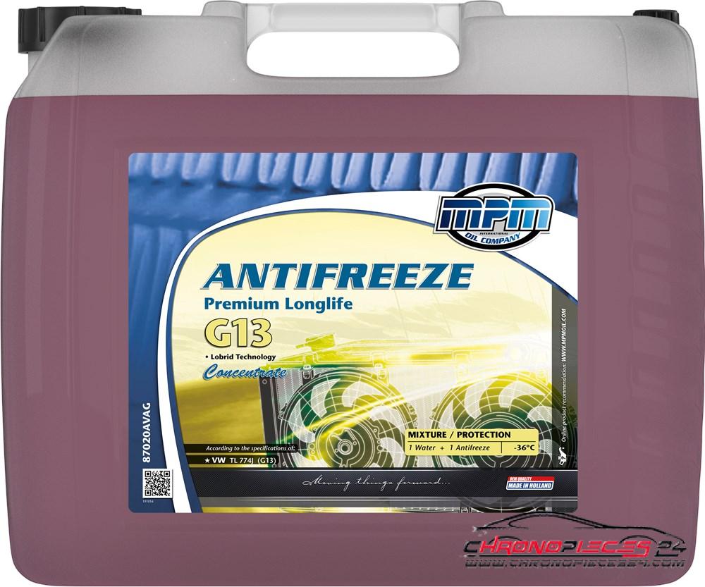 Achat de MPM 87020AVAG Antigel Antifreeze Premium Longlife G13 Concentrate 20l Jerrycan pas chères