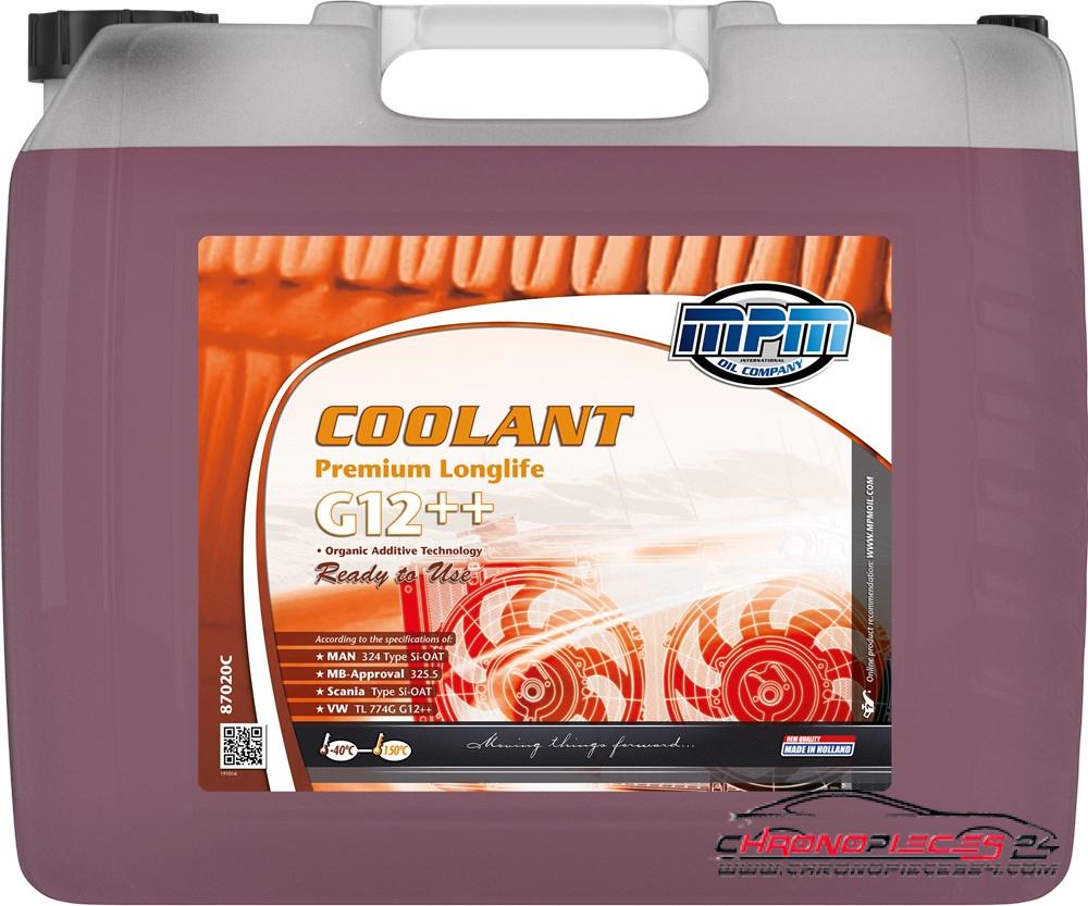 Achat de MPM 87020C Liquide de refroidissement Coolant Premium Longlife -40°C G12++ Ready to Use 20l Jerrycan pas chères